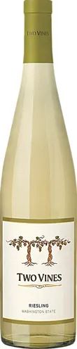Bottle of Two Vines Rieslingwith label visible