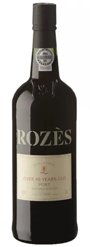 Bottle of Rozès Over 40 Years Old Tawny Portwith label visible