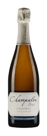 Bottle of Champalou Brutwith label visible