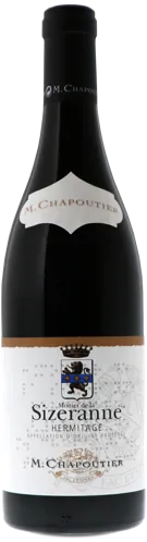 Bottle of M. Chapoutier Hermitage Monier de la Sizerannewith label visible