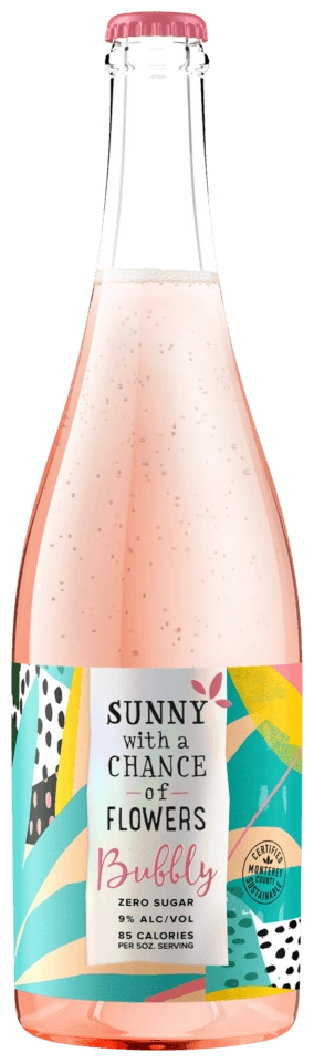 Sunny With a Chance of Flowers Bubbly Rosé