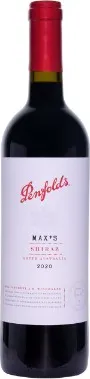 Bottle of Penfolds Max's Shirazwith label visible