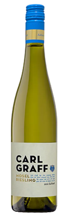 Bottle of Carl Graff Riesling Kabinettwith label visible