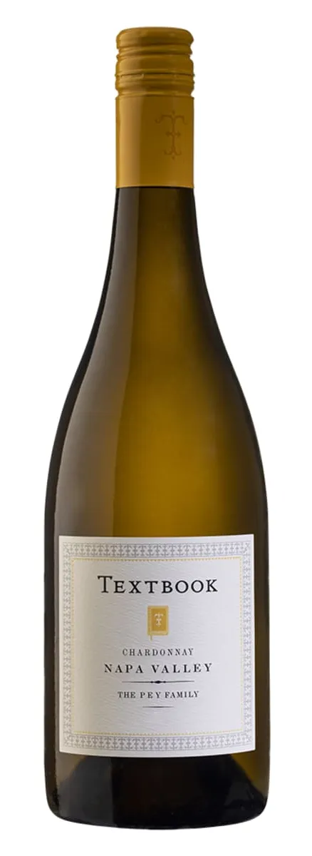 Bottle of Textbook Chardonnaywith label visible