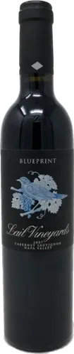 Bottle of Lail Vineyards Blueprint Cabernet Sauvignonwith label visible