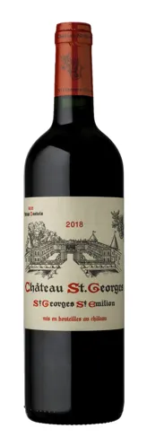 Bottle of Château St. Georges Saint-Georges-Saint-Émilionwith label visible