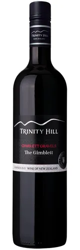 Bottle of Trinity Hill The Gimblettwith label visible