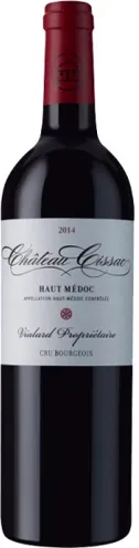 Bottle of Château Cissac Haut-Médocwith label visible