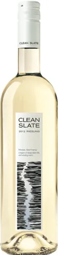 Bottle of Clean Slate Rieslingwith label visible