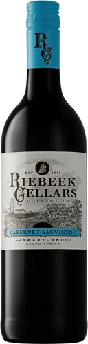 Bottle of Riebeek Cellars Cabernet Sauvignonwith label visible