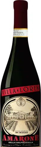 Bottle of Villa Loren Amarone della Valpolicellawith label visible