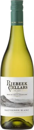 Bottle of Riebeek Cellars Sauvignon Blancwith label visible