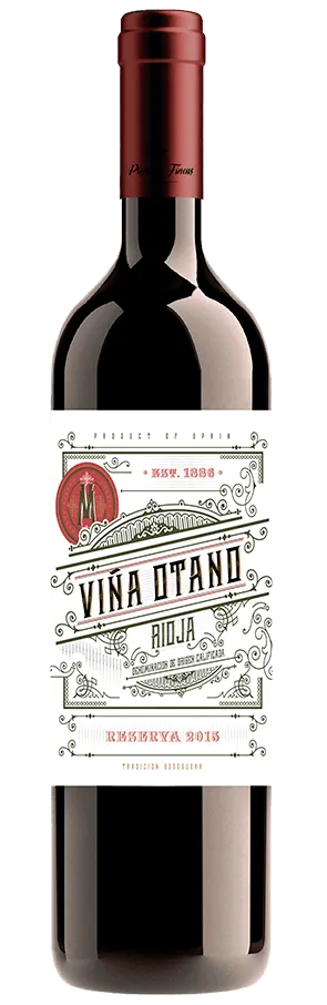 Bottle of Viña Otano Gracianowith label visible