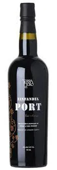 Bottle of Terra d'Oro Zinfandel Portwith label visible