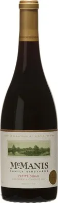 Bottle of McManis Petite Sirah from search results