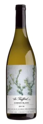 Bottle of De Trafford Chenin Blancwith label visible