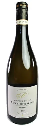 Bottle of Sauvion Muscadet-Sevre et Mainewith label visible