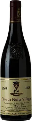 Bottle of Bertrand Ambroise Côte de Nuits Villages Rougewith label visible