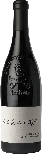 Bottle of Clos du Caillou La Réserve Châteauneuf-du-Papewith label visible