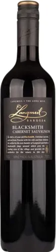 Bottle of Langmeil Blacksmith Cabernet Sauvignonwith label visible