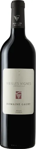 Bottle of Domaine Gauby Vieilles Vignes Côtes du Roussillon Villageswith label visible