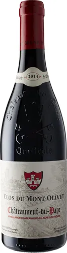 Bottle of Clos du Mont-Olivet Châteauneuf-du-Papewith label visible