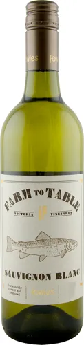 Bottle of Fowles Wine Farm to Table Sauvignon Blancwith label visible