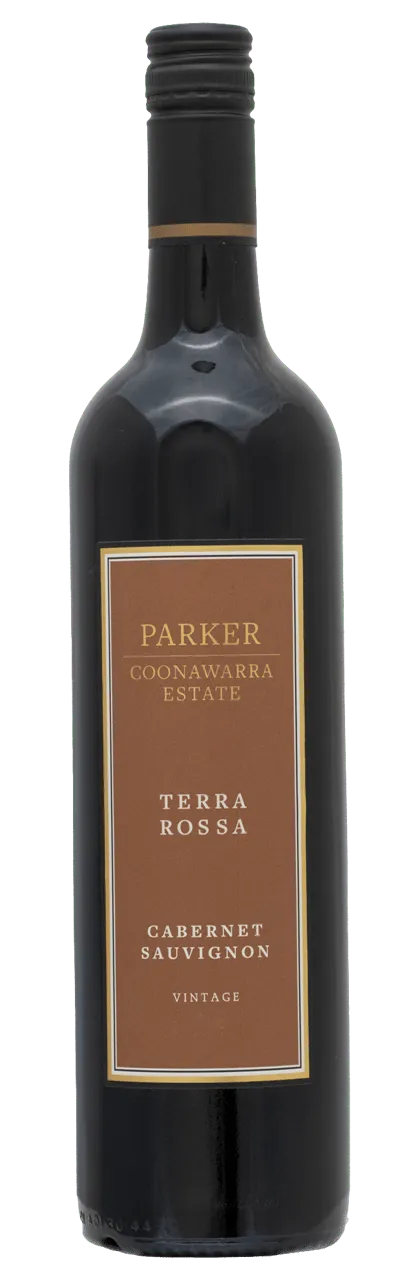 Bottle of Parker Coonawarra Estate Terra Rossa Cabernet Sauvignonwith label visible