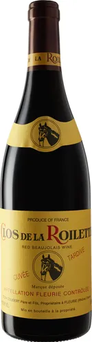 Bottle of Clos de la Roilette Cuvée Tardive Fleuriewith label visible