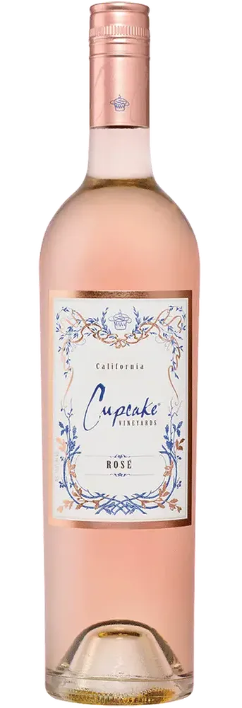Bottle of Cupcake Roséwith label visible