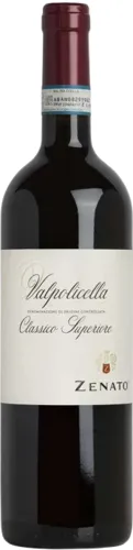 Bottle of Zenato Valpolicella Classico Superiorewith label visible