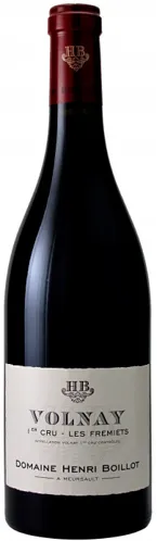 Bottle of Domaine Henri Boillot Volnay 1er Cru Les Fremietswith label visible