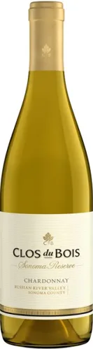 Bottle of Clos du Bois Sonoma Reserve Chardonnaywith label visible