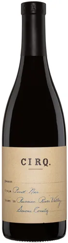 Bottle of Cirq Pinot Noirwith label visible