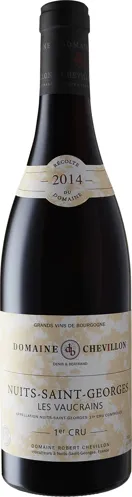Bottle of Domaine Robert Chevillon Les Vaucrains Nuits Saint Georges 1er Cruwith label visible