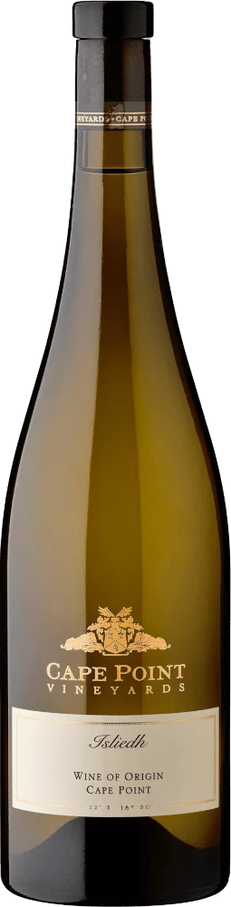 Bottle of Cape Point Vineyards Isliedhwith label visible