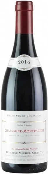 Bottle of Domaine Michel Niellon Chassagne-Montrachet Rougewith label visible