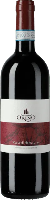 Bottle of Pian dell'Orino Rosso di Montalcinowith label visible