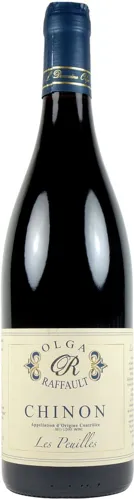 Bottle of Domaine Olga Raffault Chinonwith label visible