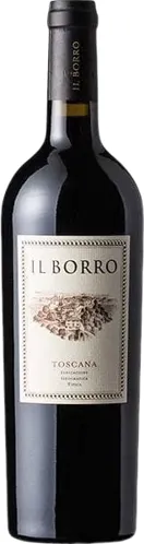 Bottle of Il Borro Toscanawith label visible