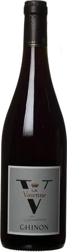 Bottle of La Varenne Tradition Chinonwith label visible