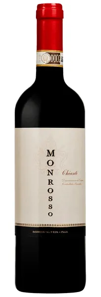 Bottle of Castello di Monsanto Monrosso Chiantiwith label visible