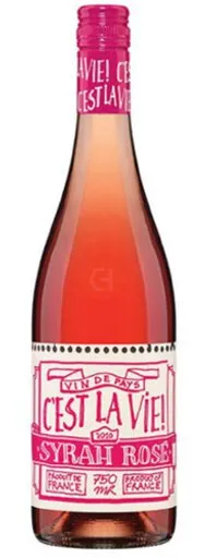 Bottle of C'est La Vie Syrah Rosé from search results
