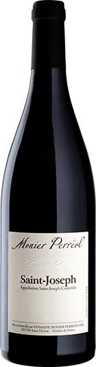 Bottle of Domaine Monier Perréol Saint-Joseph Rougewith label visible