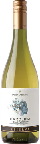 Bottle of Santa Carolina Reserva Chardonnaywith label visible