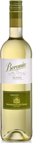 Bottle of Beronia Rueda Verdejowith label visible