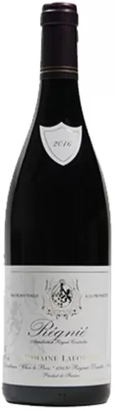Bottle of Domaine Laforest Régniéwith label visible