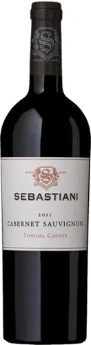 Bottle of Sebastiani Sonoma County Cabernet Sauvignonwith label visible