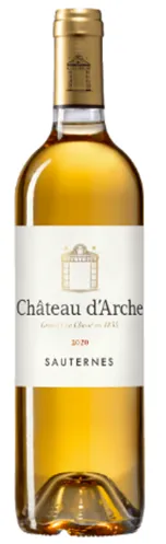 Bottle of Château d'Arche Sauternes (Grand Cru Classé)with label visible