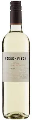 Bottle of 3 Badge Enology Leese-Fitch Sauvignon Blancwith label visible